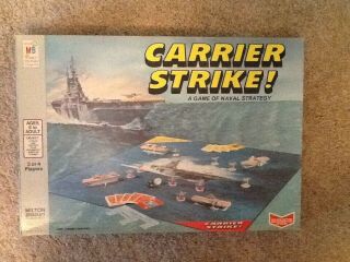 Vintage 1977 Carrier Strike Board Game Of Naval Strategy -