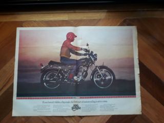 Vintage Yamaha 500 Single Poster 1978 41 Cm X 58 Cm