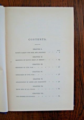 1888 W G BLAIKIE The Second Book of Samuel - Spurgeon Rec - Classic 4
