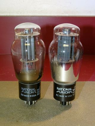 Pair,  National Union 6L6G Radio/Audio Amplifier Tubes,  Strong on Amplitrex 2