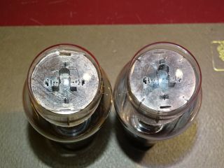 Pair,  National Union 6L6G Radio/Audio Amplifier Tubes,  Strong on Amplitrex 3