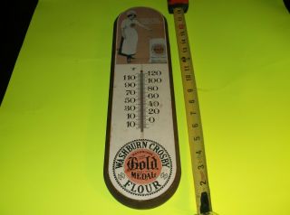 Vintage Washburn Crosby Gold Medal Flour Thermometer George Nathan