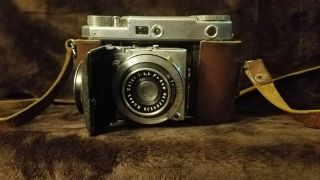Vintage Kodak Retina Ii Film Camera W/ Leather Case,  F=3,  5 5cm Ektar Lens