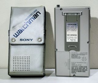 VTG SONY 1984 WATCHMAN Walkman Portable TV FD - 30A,  Case 6