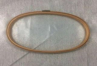 Vintage Wooden Oval Embroidery Hoop 9”