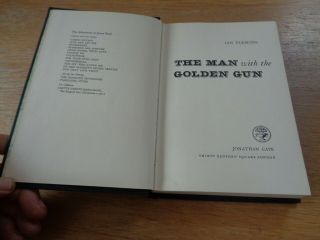 1965 First Edition - The Man With The Golden Gun - Ian Fleming - 1st Print VG, 5