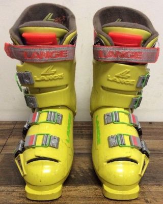 Vintage Lange X9 Ski Boots - Size 8 - Lange Japan - Yellow
