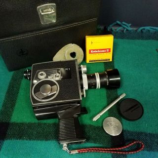 Bolex Paillard Reflex K1 8mm Movie Camera Plus Kodachrome Ii