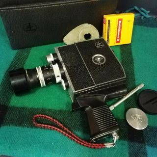 Bolex Paillard Reflex K1 8mm Movie Camera plus Kodachrome II 2