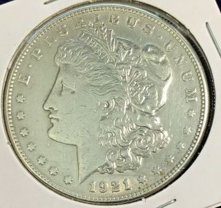 Vintage 1921 S United States Morgan Silver Dollar Xf - Au