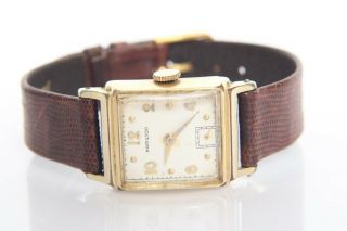 14k Gold Filled Vintage Hamilton 19 Jewels 982 J623861 Analog Wristwatch