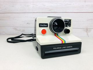Vintage Polaroid Sx - 70 One Step With Rainbow Stripe Instant Land Camera