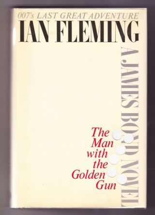 Ian Fleming Hb Book James Bond Man With A Golden Gun 1st Edition 1965 Vg
