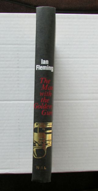 IAN FLEMING HB BOOK JAMES BOND MAN WITH A GOLDEN GUN 1ST EDITION 1965 VG 5