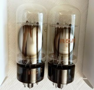 Rca 6l6gc Black Plate 2 - Tubes O - Gtr " Holy Grail " Tight Matched Pair 1970 