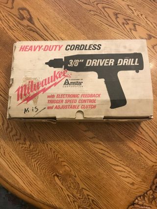Vintage Milwaukee 3/8 0214 - 1 Driver Drill Vgc