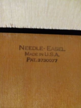 Needle Easel Adjustable Hands Wood Needlework Lap Stand Vintage Made In USA 4