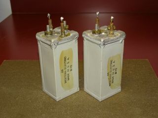 Pair,  Western Electric Oil Capacitors, .  88 MFD,  Good 4