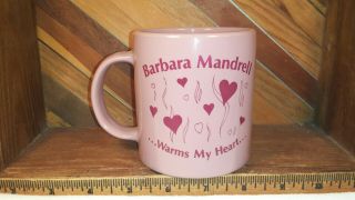 Barbara Mandrell Vintage Warms My Heart Coffee Cup Mug