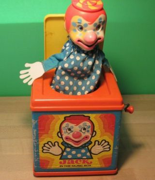 Vintage - - Mattel Inc - 1976 Jack In The Music Box Usa
