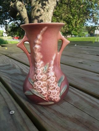 Vintage Roseville Vase Foxglove