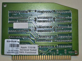 Apple IIe SMT VIDTECH 80 Column Video Card w/ 64K Memory for APPLE IIe 100 Func 2