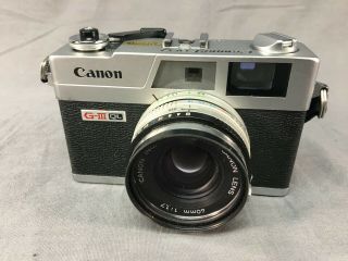Canon Canonet Ql - 17 Rangefinder Film Camera As - Is Non - Parts
