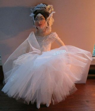 Vintage Gladys Boalt Hand Made Snowflake Dancer Signed And Dated Ornament
