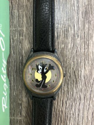 Vintage Limited Edition Fossil Felix the Cat Watch and Pin 4