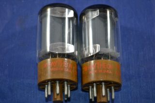 (1) Nos/nib Matched Raytheon 5881 Audio Type Vacuum Tubes