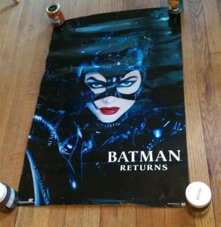 Vintage Batman Returns Catwoman Michelle Pfeiffer Movie Film Poster S&m Bondage