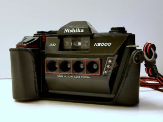 Vintage Nishika 3d Camera N8000 W/ Case