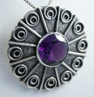 Norwegian Vintage Pendant From Ivar T.  Holth Oslo Pendant/ Broche 830s Fab Cond.