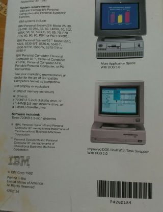 DOS 5.  0 Complete set of 3.  5 inch floppy disks in Vintage packaging,  1992 2