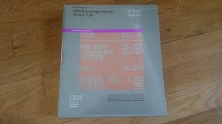 Ibm Reporting Assistant Version 2.  0 1986 3.  5 " & 5.  25 "
