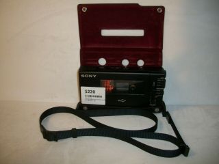 Sony Walkman Professional Wm - D6c Stereo Audio Cassette Recorder & Case Faulty