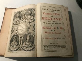 2 Very Large,  Old History Of England Books Dated 1685 By Robert Brady 1685