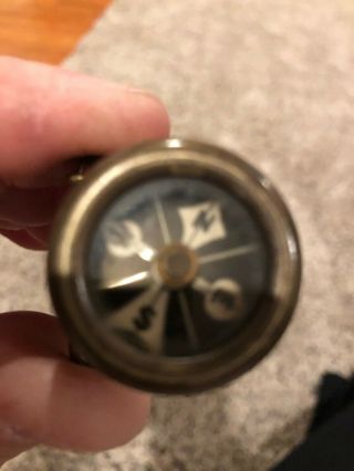 Vintage Marbles Gladstone Michigan Clip On Vest Compass - Hunting/fishing/hiking