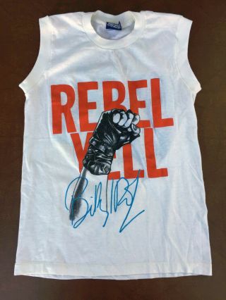 Vintage Billy Idol Rebel Yell Concert Sleeveless Shirt 1984 Tour - Not A Reprint