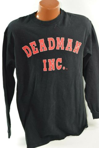 Vintage Wwf Wwe The Undertaker Deadman Inc.  Long Sleeve T - Shirt Large