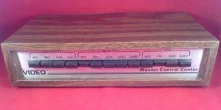 Vintage Mr.  Video Master Control Center Model 3052aw Wood Grain.  Coaxial Rca