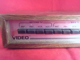 Vintage Mr.  Video Master Control Center Model 3052AW Wood Grain.  coaxial RCA 2
