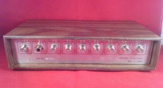 Vintage Mr.  Video Master Control Center Model 3052AW Wood Grain.  coaxial RCA 4