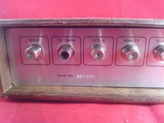 Vintage Mr.  Video Master Control Center Model 3052AW Wood Grain.  coaxial RCA 5