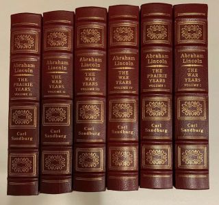 Easton Press 6 Volume Books Set Abraham Lincoln The War Years By Sandberg