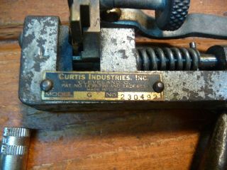 Vintage Curtis Industries Key Cutter Locksmith 2