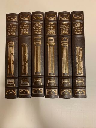 Easton Press Six Volume Book Set The Decline And Fall Of The Roman Empire Gibbon