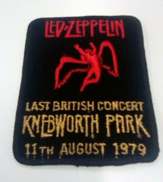 Led Zeppelin Last British Concert Knebworth Park 1979 Vintage Patch