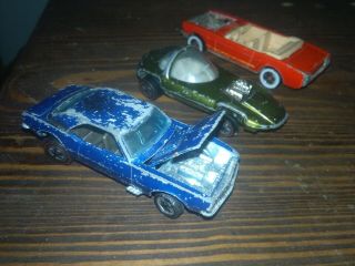 Vintage Redline Hotwheels One Of Sweet 16 67 Blue Chevy Camaro