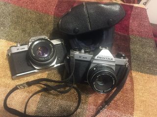 Two (2) Vintage Pentax K1000 35 Mm Cameras W/ 50 Mm Lenses
